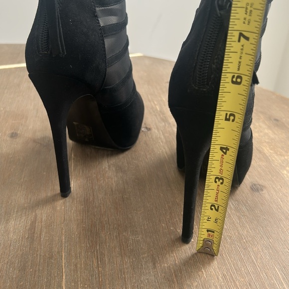 Aldo Stiletto Mesh Ankle Booties Size 6.5 - Picture 4 of 13